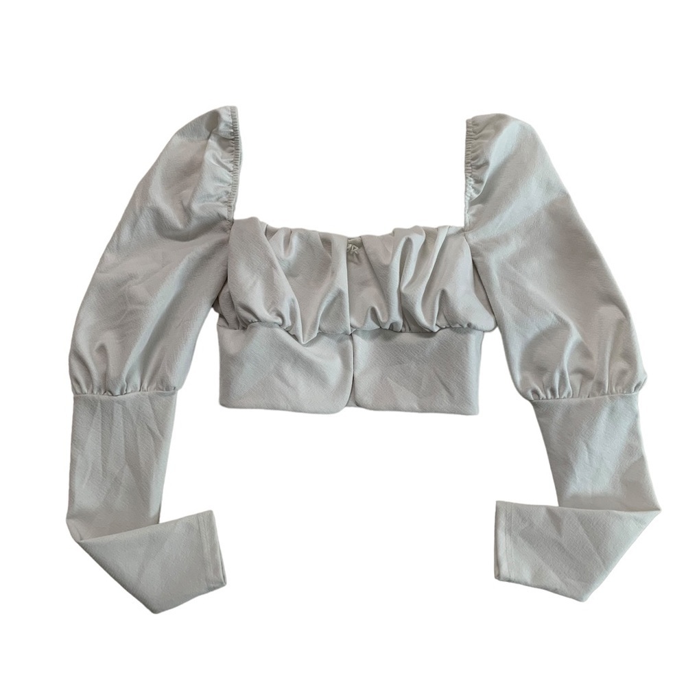Asos Cropped Puff Sleeve Size 0